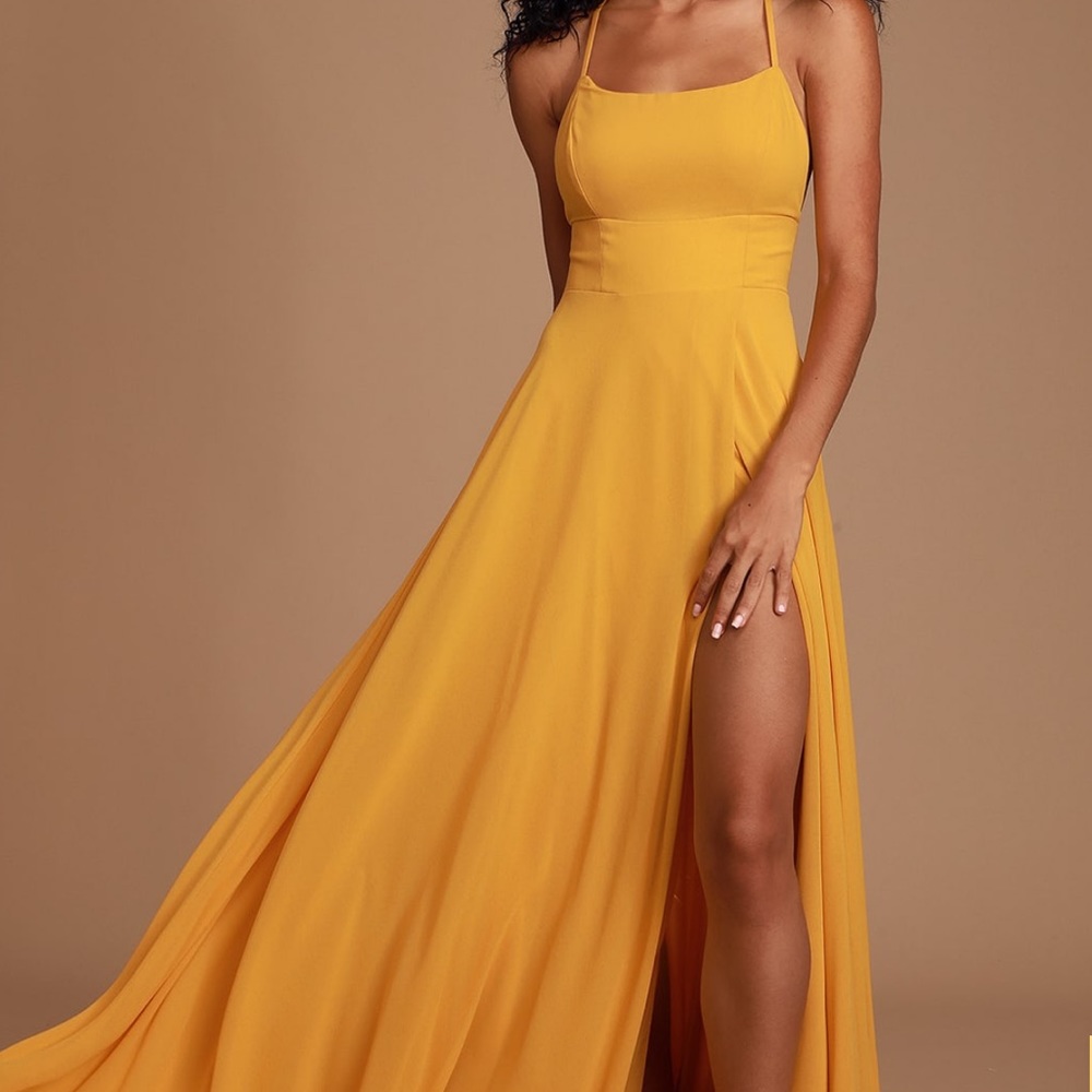 Lulu’s Mustard Dress - Worn Once